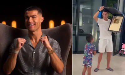 Ronaldo gifted his family a 'Golden Play Button'