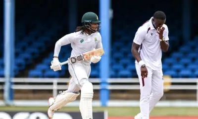 South Africa-Windies Test-15 overs played on the first day