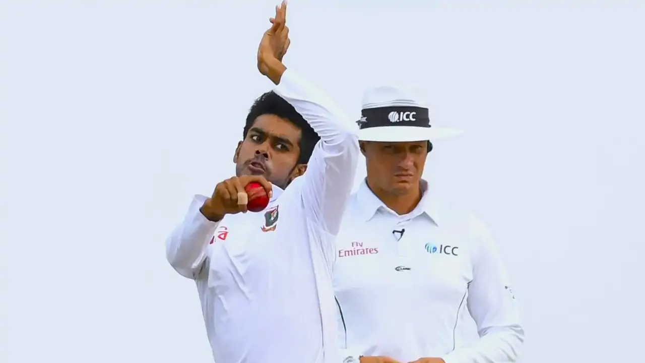 the umpires in the Bangladesh-Pakistan test series