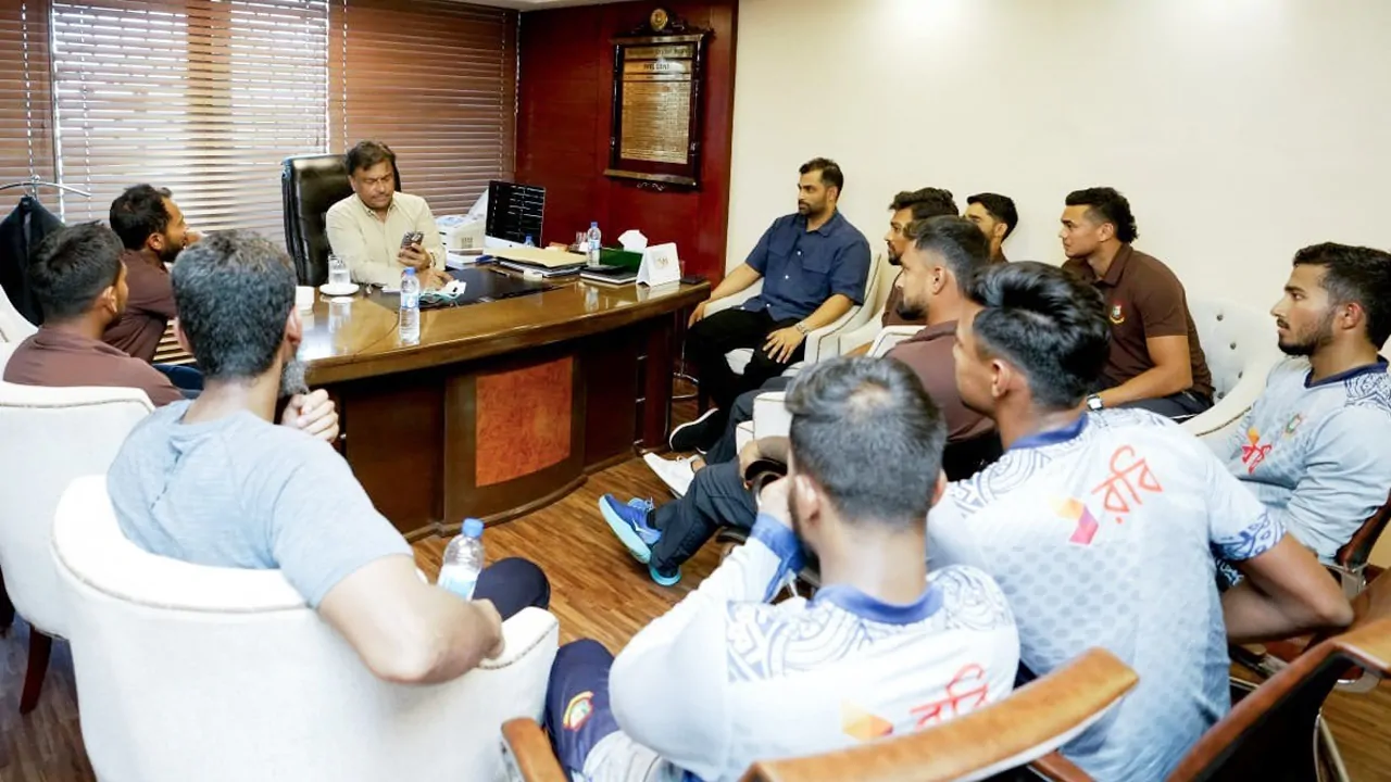 BCB president and cricketers meeting, Tamim was present