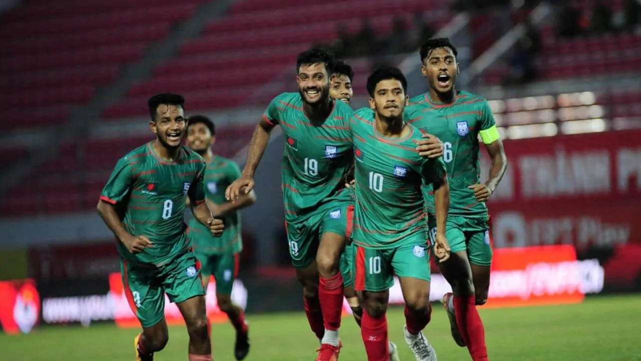 Bangladesh got their first victory by defeating Bhutan in AFC U20 Asian Cup