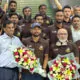 Bangladesh team got flower honour