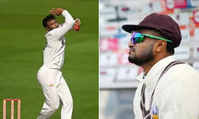 Shakib got his debut wicket for Surrey in the English county