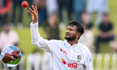 Shakib is playing in Chennai Test with a finger injury!