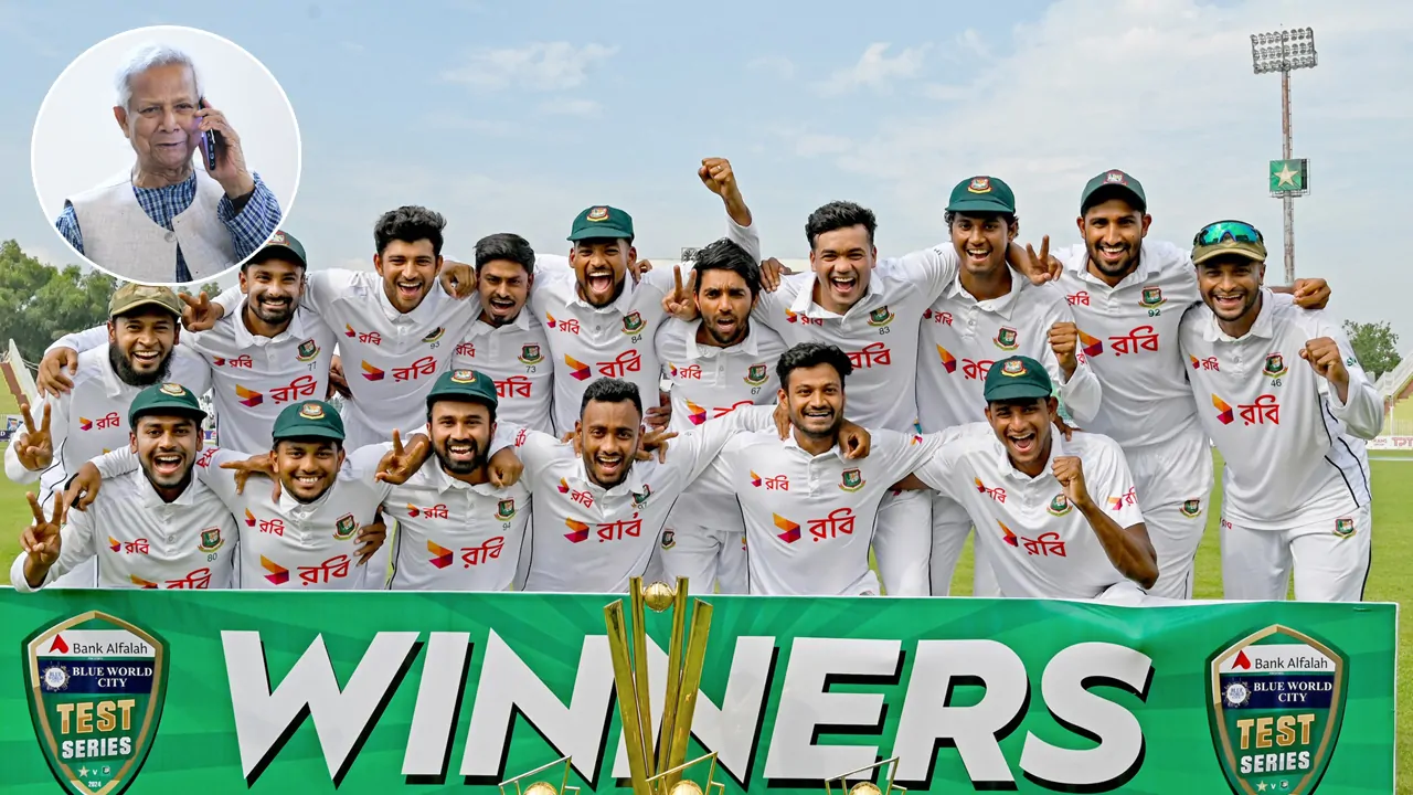 The Chief Advisor congratulated Bangladesh on the historic series win