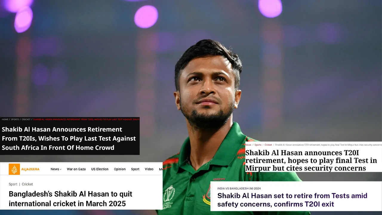 World media on Shakib's Retirement