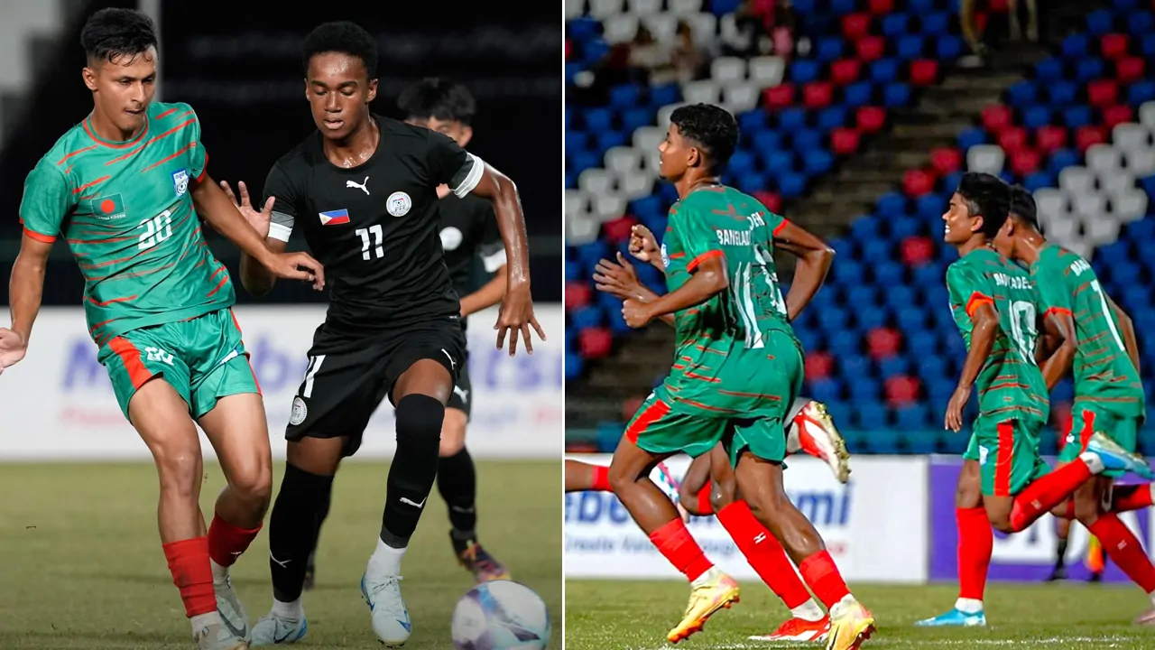 AFC U-17_ Bangladesh returned to victory after defeating the Philippines