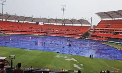 Hyderabad stadium cover for rain