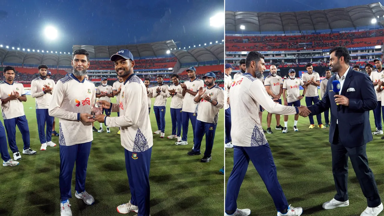 Mahmudullah was given a reception in the farewell match