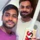 Mehedi Miraj and Virat Kohli