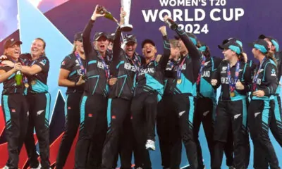 New zealand women trophy celebration