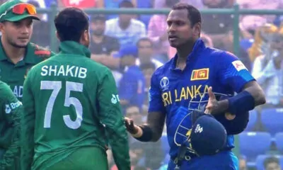 Shakib and Mathews; time out