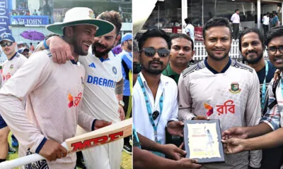 Shakib received the gift of Kohli-Pant and the honor of the journalists