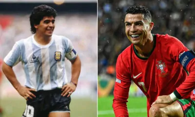 Maradona and Cristiano Ronaldo