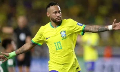 Neymar in Brazil Jersey