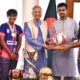 Saff won footballer with chief advisor of Bangladesh