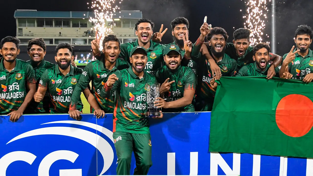 Bangladesh set records by defeating the Caribbeans