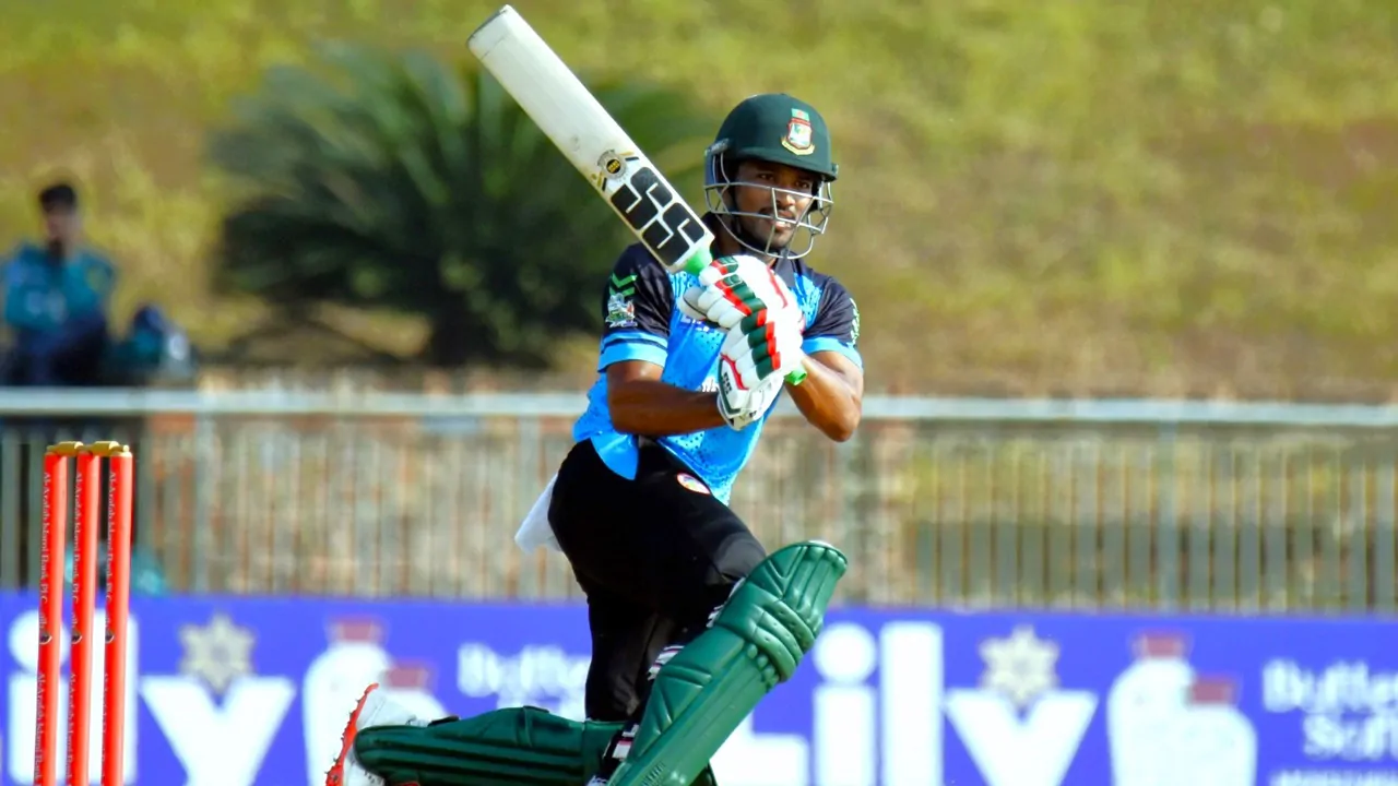 Najmul Hossain Shanto shines in NCL T20