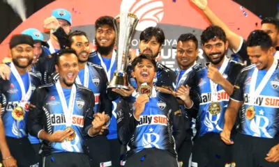 Rangpur Riders Trophy celebration