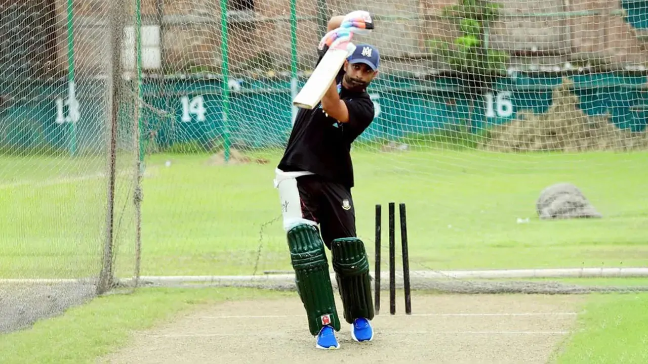 Tamim Iqbal Practicing