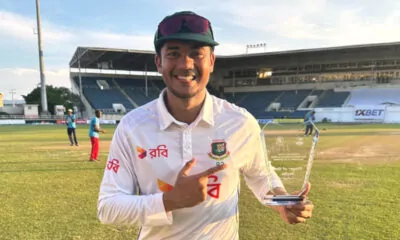 Taskin Ahmed got player of the series in West indies