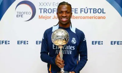 Vini Jr has won the EFE Best Ibero-American player Award