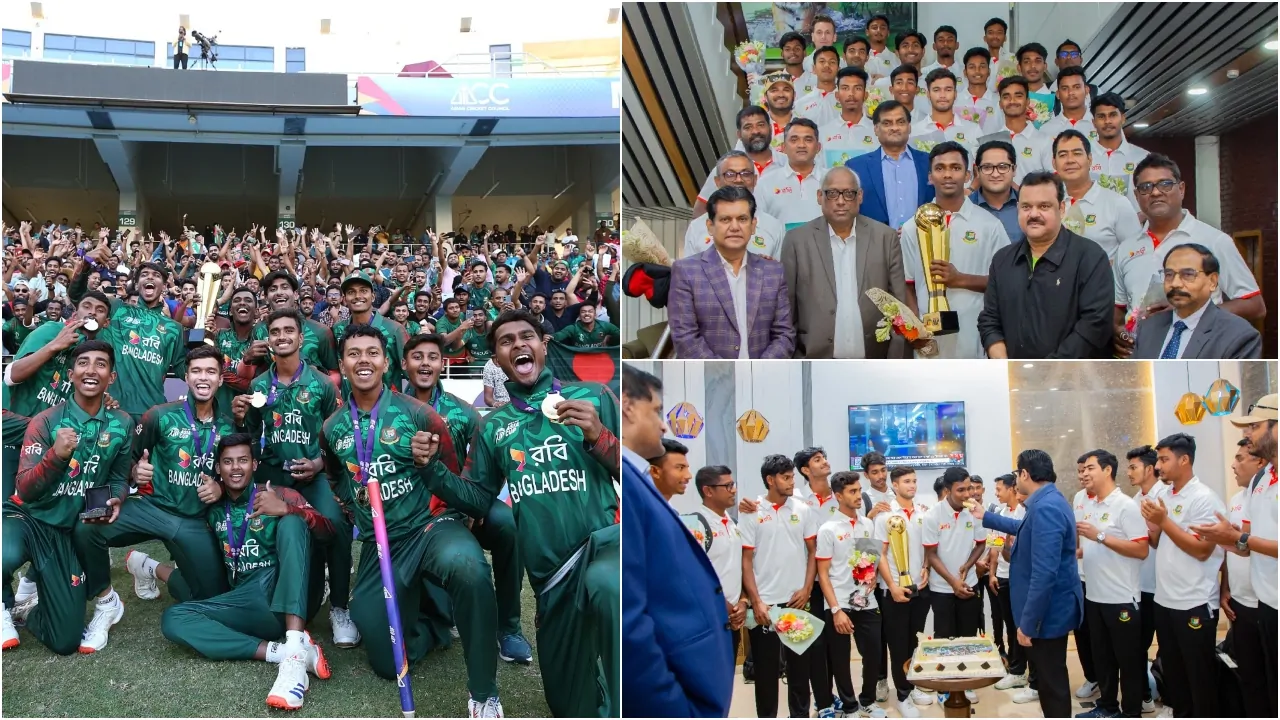 bangladesh U-19 cricket team airport Final