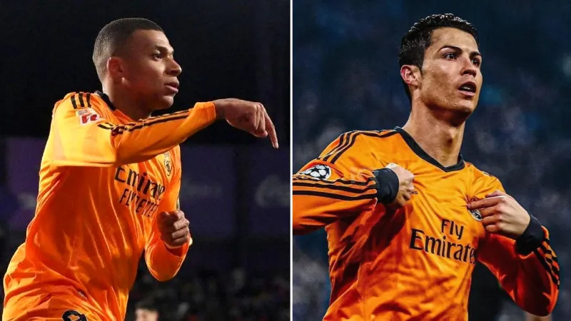 Kyllian Mbappe hat trick and celebration like ronaldo