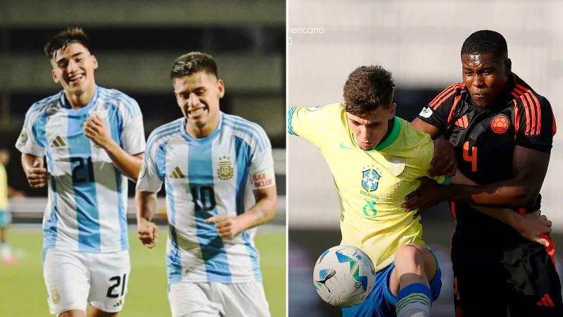 Argentina and Brazil u20 team different match