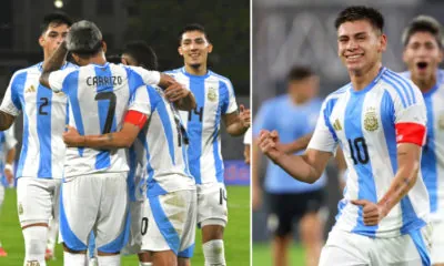 Argentina win with Echeverri's goal