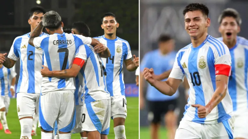 Argentina win with Echeverri's goal