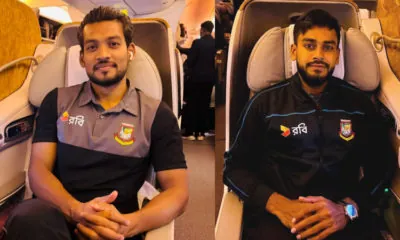 Nazmul Hossain Shanto and Mehidy Hasan Miraz in Flight