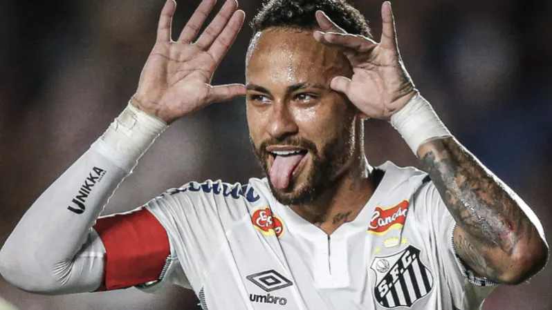 Neymar junior in Santos FC