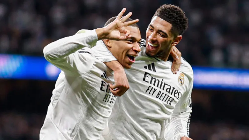 Real Madrid win with Mbappe's hat-trick