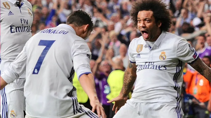 Cristiano Ronaldo and Marcelo