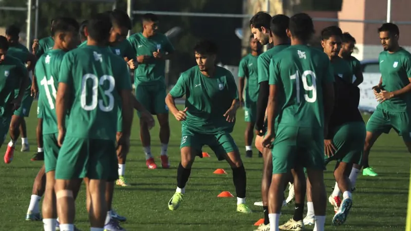 Bangladesh football team practice (1)