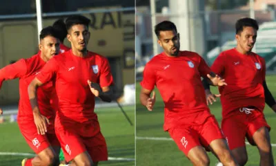 Bangladesh football team practice session