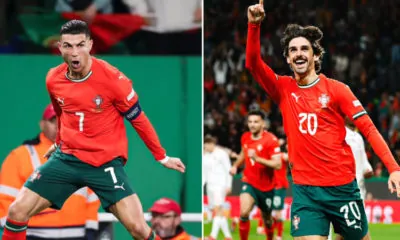 Cristiano Ronaldo celebrate Portugal's win