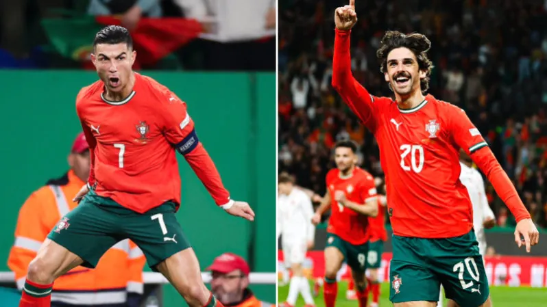 Cristiano Ronaldo celebrate Portugal's win