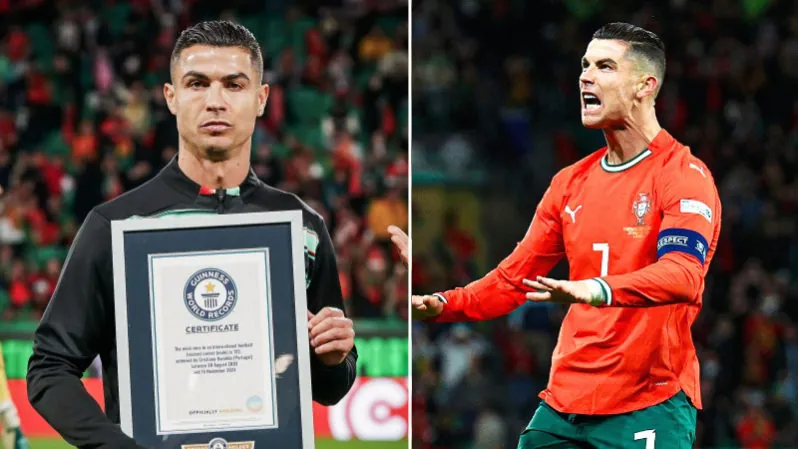 Cristiano Ronaldo made Guinness Book of World Record