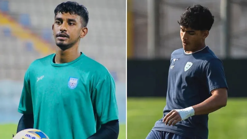 Goalkeeper Srabon and Fahamedul