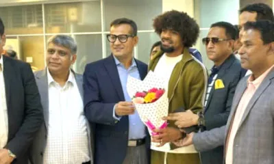 Hamza Choudhury arrived in Bangladesh