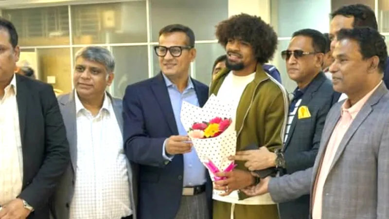 Hamza Choudhury arrived in Bangladesh