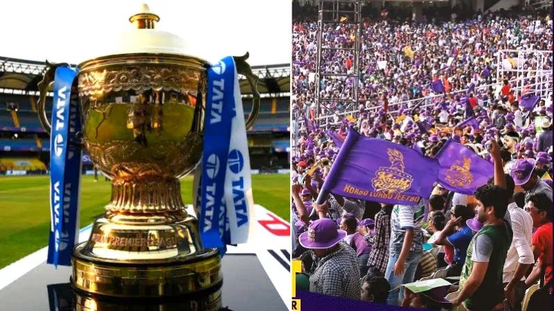 Ipl crowd and trophy