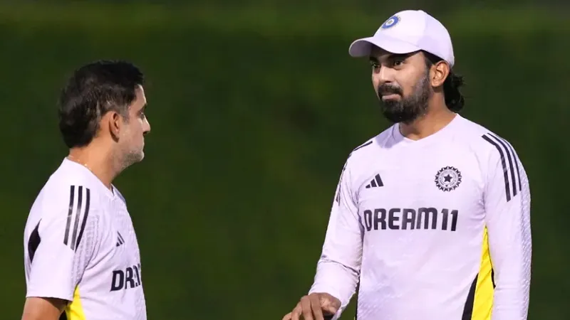 KL Rahul and Gautam Gambhir