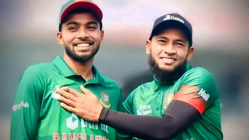 Mushfiqur Rahim and Tawhid Hridoy