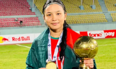 Saff winner footballer Ritu Porna Chakma