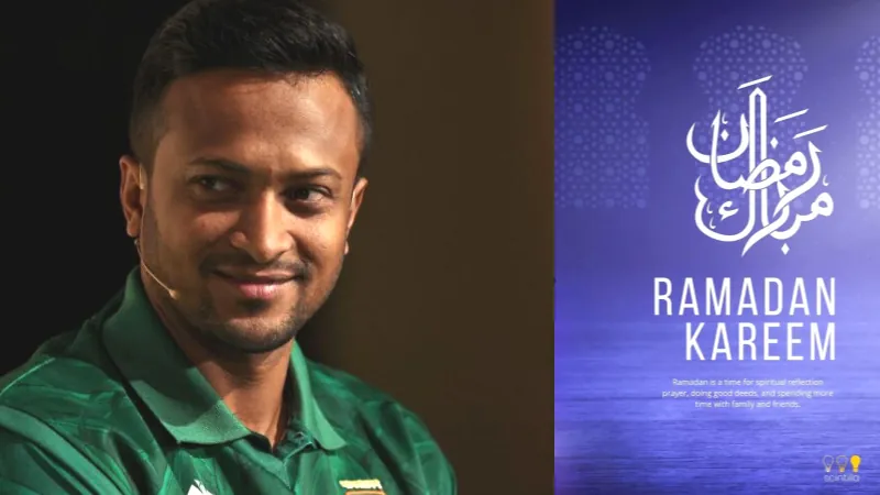 Shakib Al Hasan wishing for Ramadan