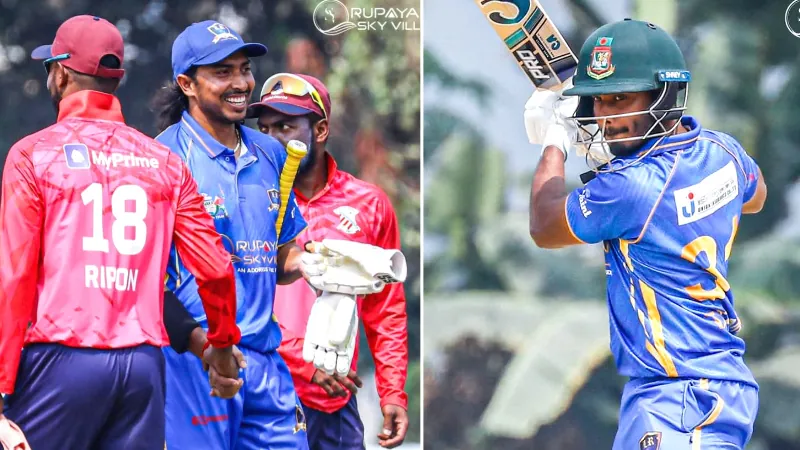 Soumya and Tanzid Tamim's fifty knock in DPL against Prime Bank