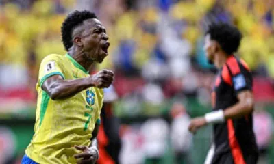 Vinicius Junior's goal help Brazil to get hard win